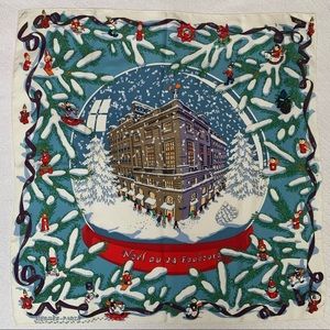 HERMÈS Silk Scarf, Noël Au 24 Faubourg   **just in time for Christmas**